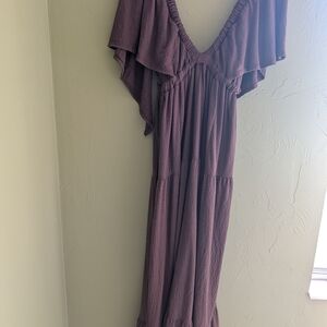 Free People Deep Brown Maxi Dress